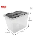 Onyx opbergbox transparant 25L- 3 delig