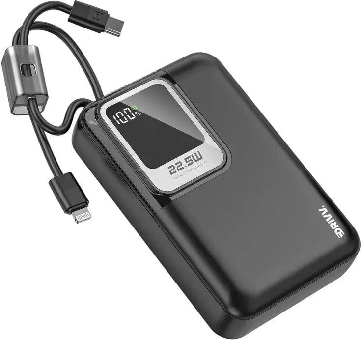 Powerbank met Kabels - 20000 mAh