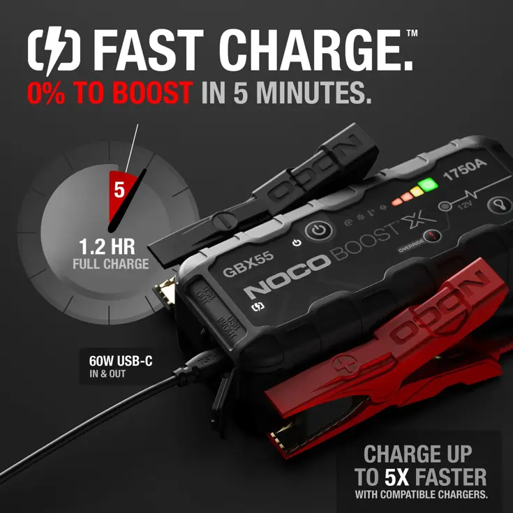 Boost X Lithium Jump Starter 1750A voor voertuigen