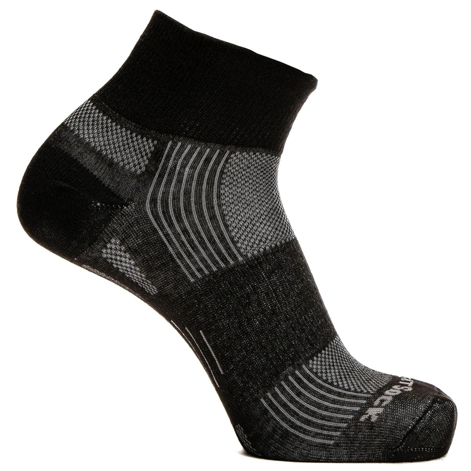 Wrightsock  Eco Explore Quarter  sokken  Zwart