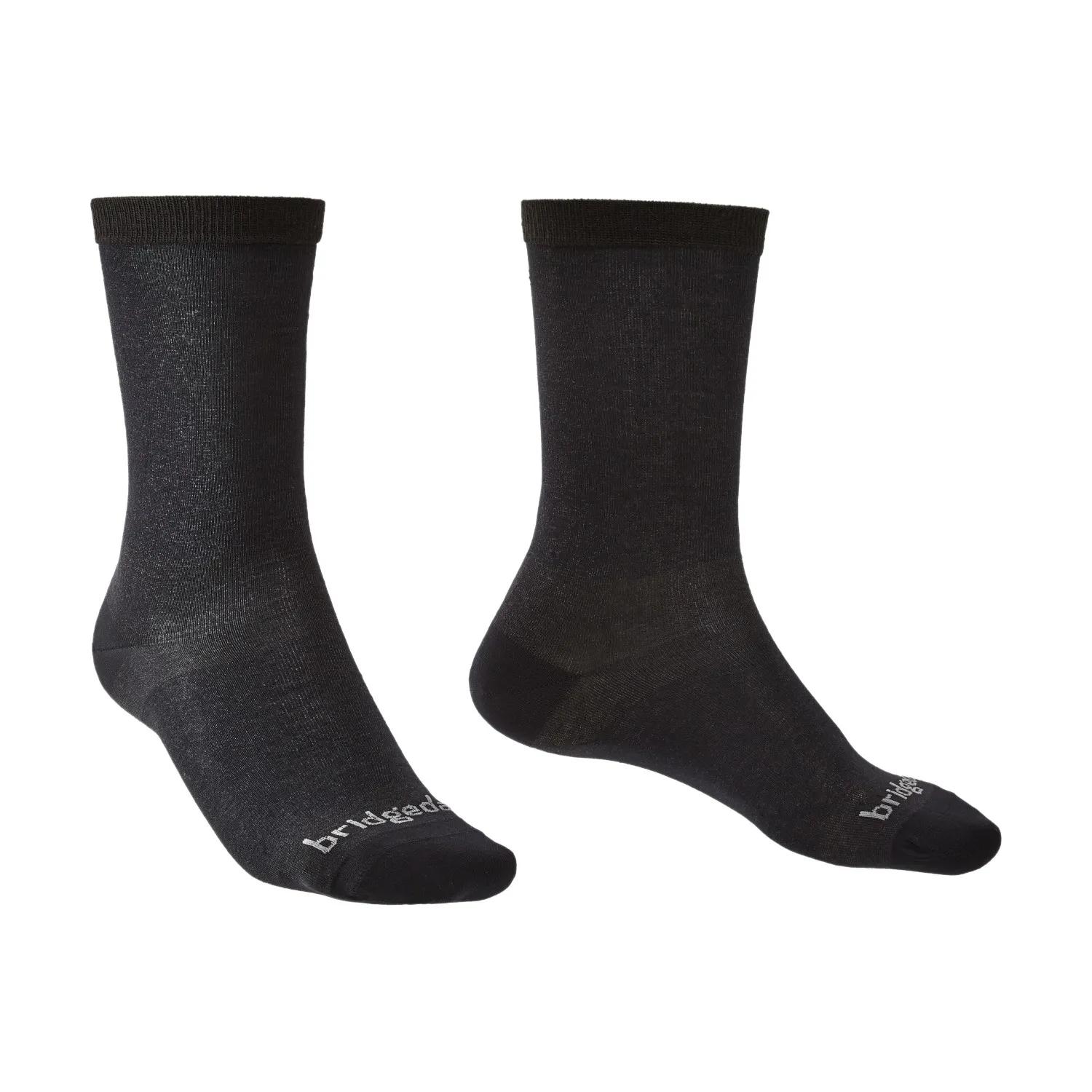 Bridgedale  Liner Coolmax Crew 2-pack Heren  Zwart