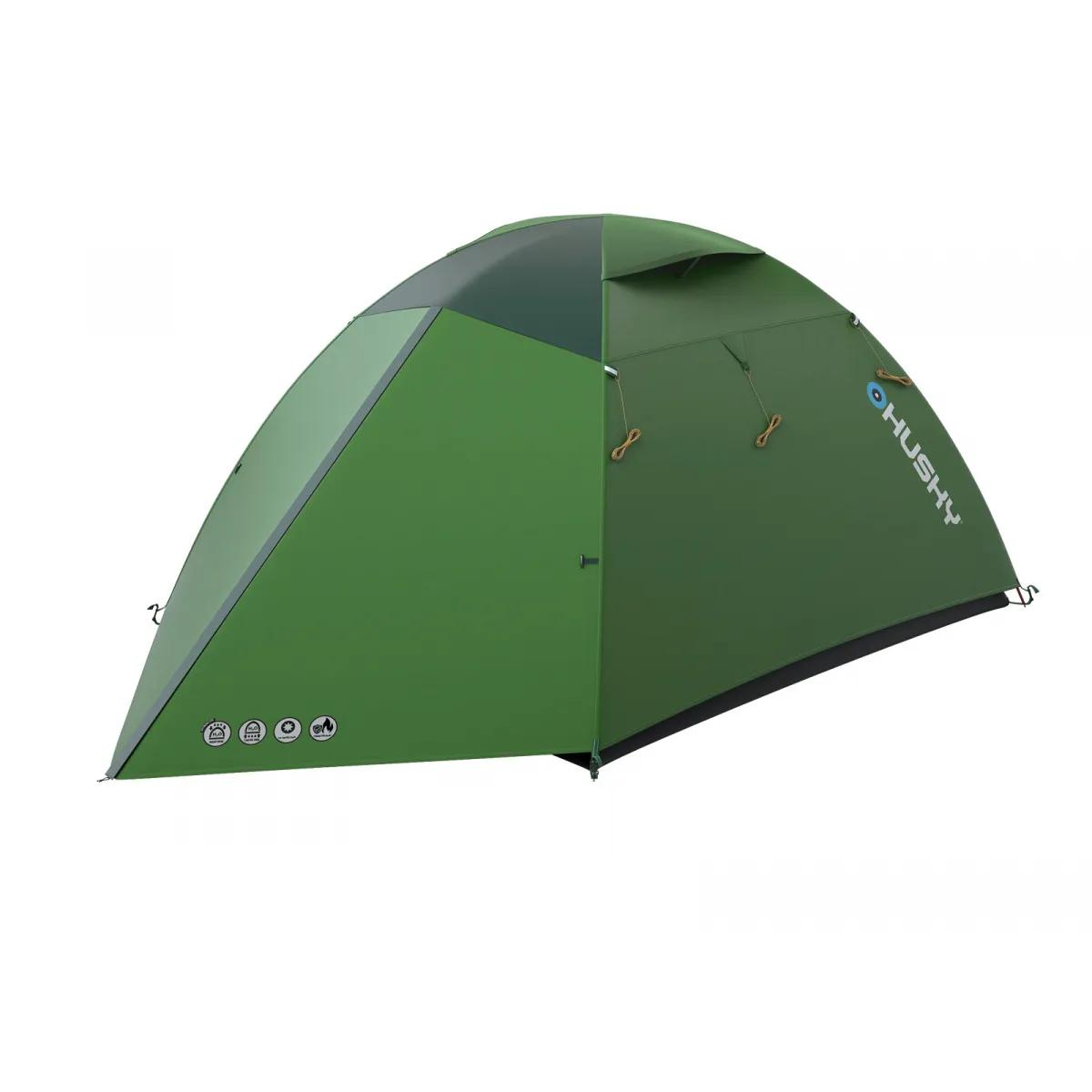 Husky  Bright 4 21 lichtgewicht tent  Groen