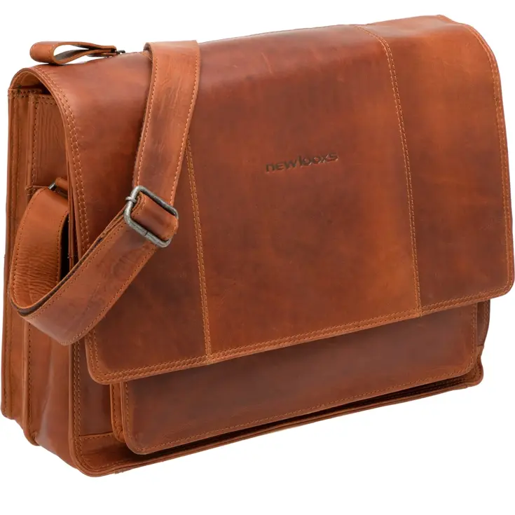 fietstas Fellini leer cognac 19L
