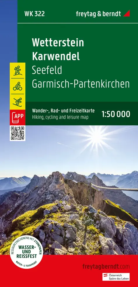 Wandelkaart WK322 Wetterstein - Karwendel