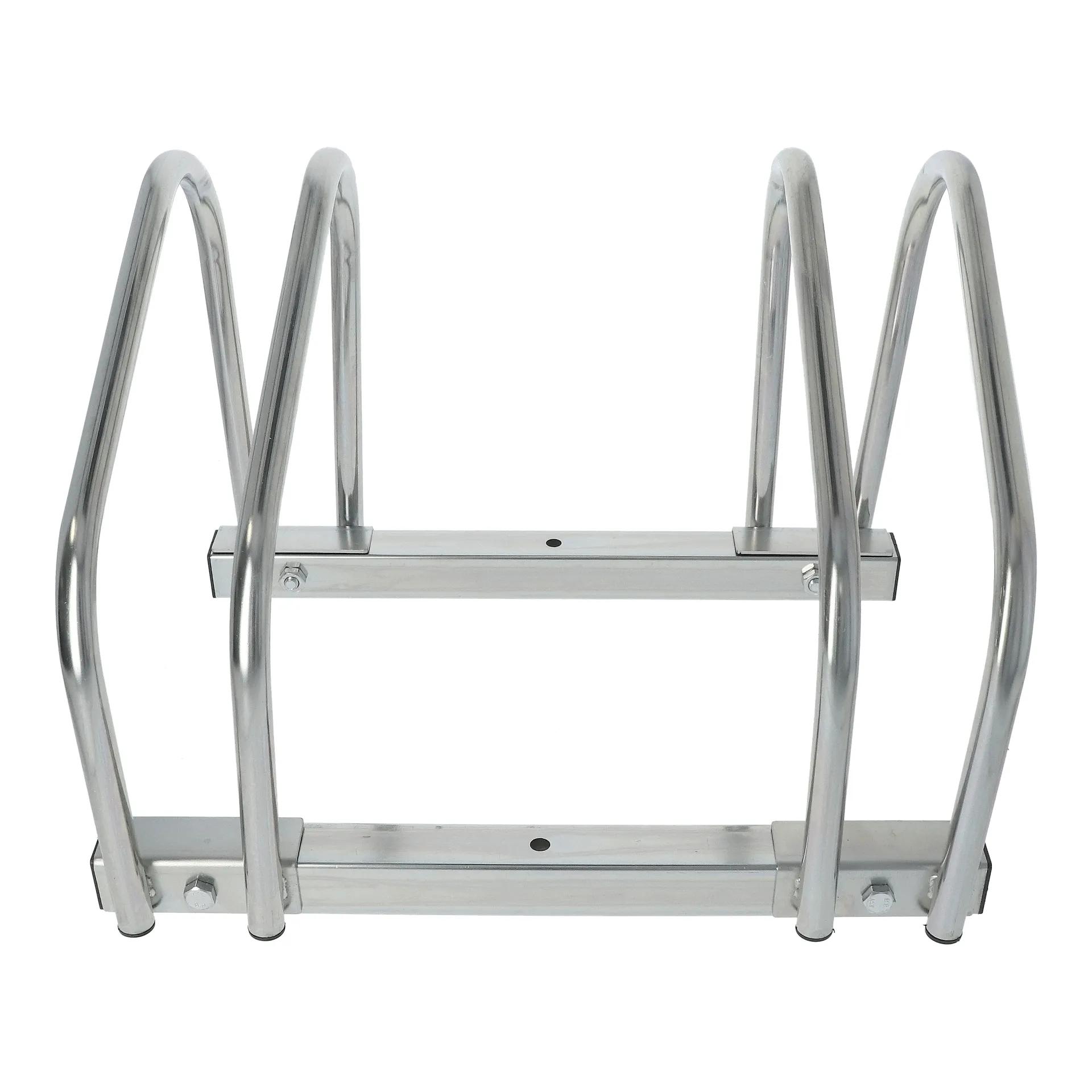 Dresco  Fietsenrek 2 Fietsen  Zilver