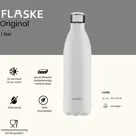 FLASKE 1 liter  RVS Drinkfles