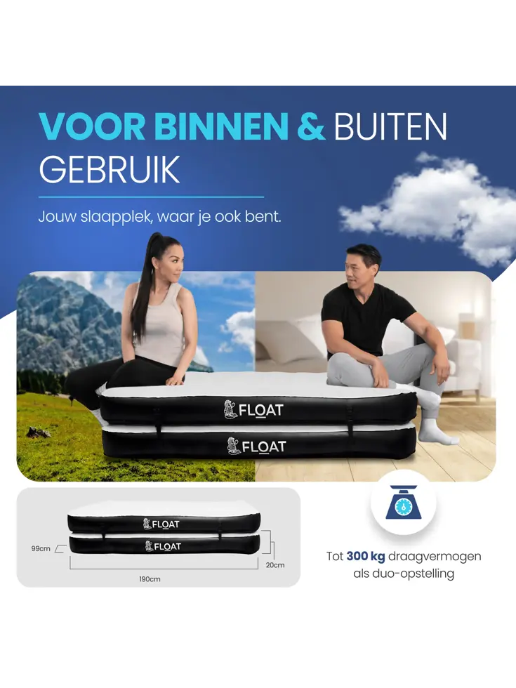 FLOAT Gemina - 3-in-1 Luchtbed