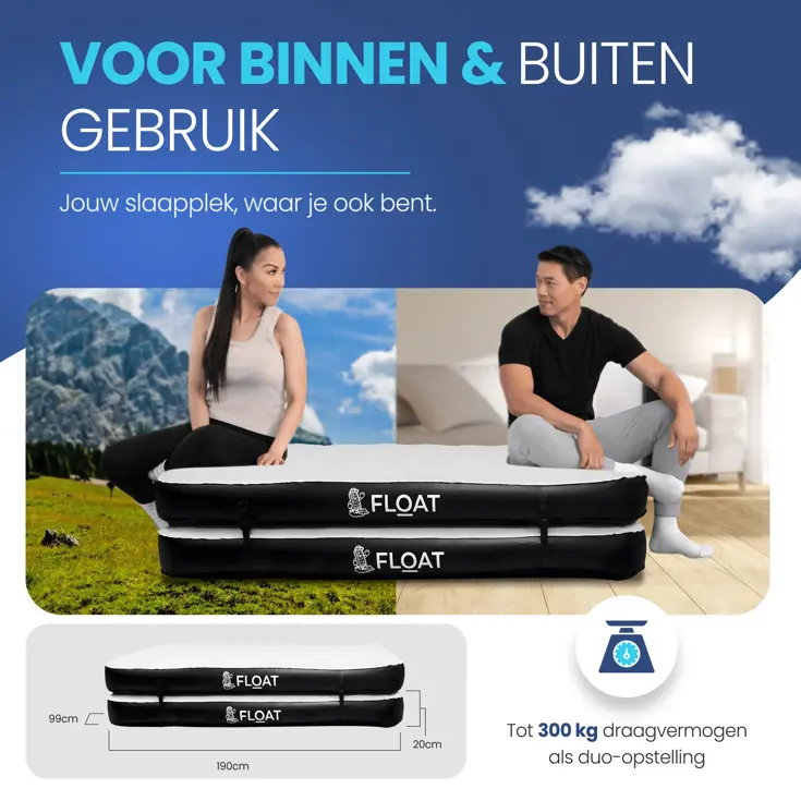 FLOAT Gemina - 3-in-1 Luchtbed