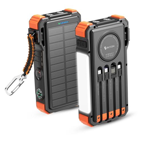 Solar Powerbank - 20.000mAh - 15W Draadloos