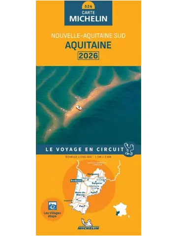 Michelin wegenkaart 524 Aquitaine 2026 