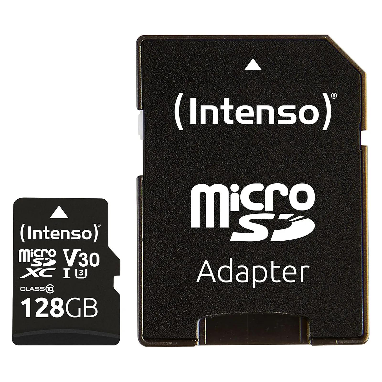 Intenso  micro SDXC kaart Prof.  128GB  Zwart main product image