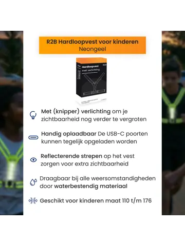 Hardloopvest met Verlichting voor Kinderen