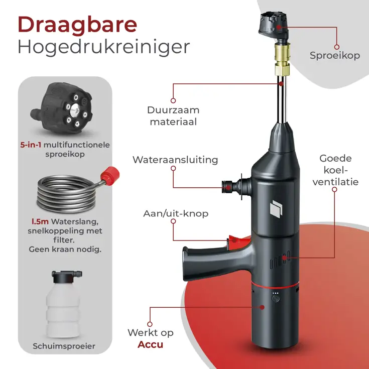 PowerSnap 12V Draadloze Hogedrukreiniger