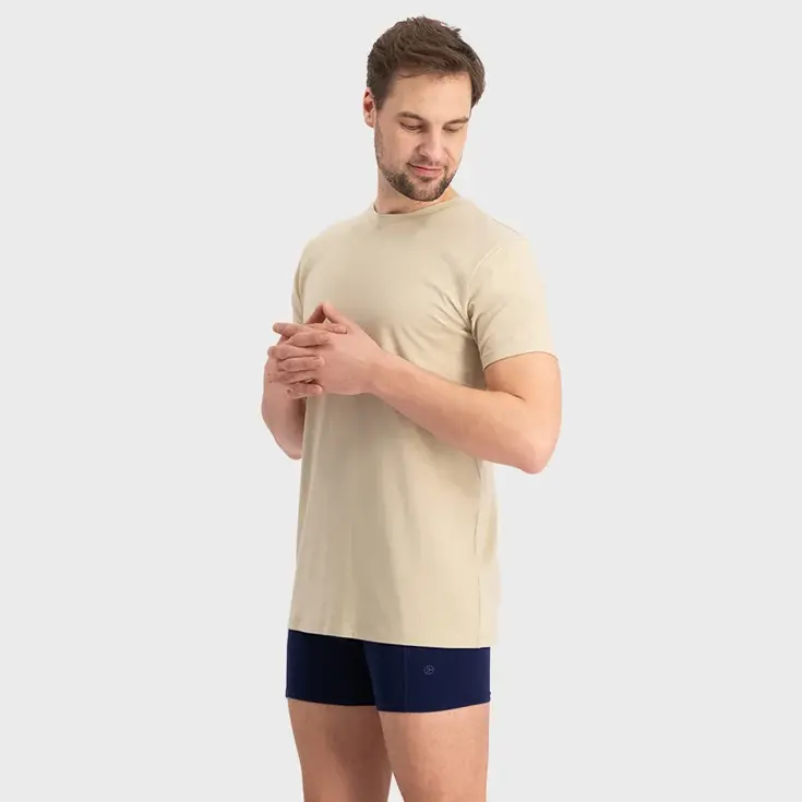 Bamboo Basics - 2-Pack O-hals Shirts - Heren