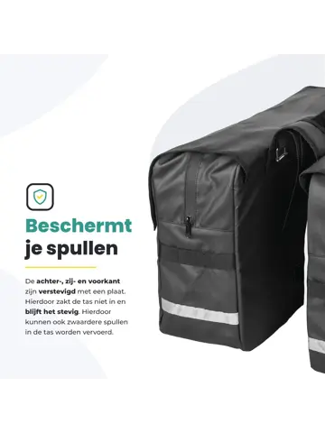 Voltano luxe dubbele fietstas XL 44 L