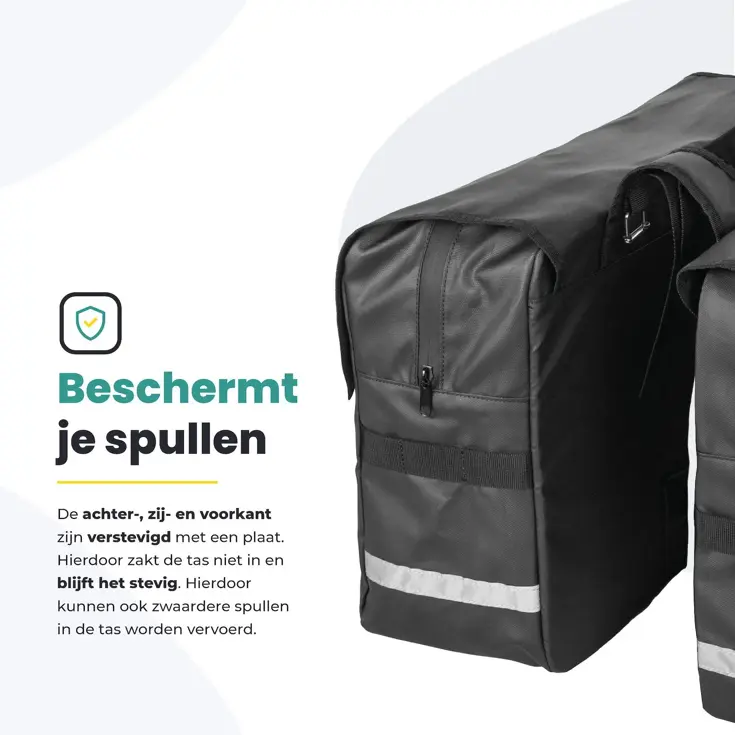 Voltano luxe dubbele fietstas XL 44 L
