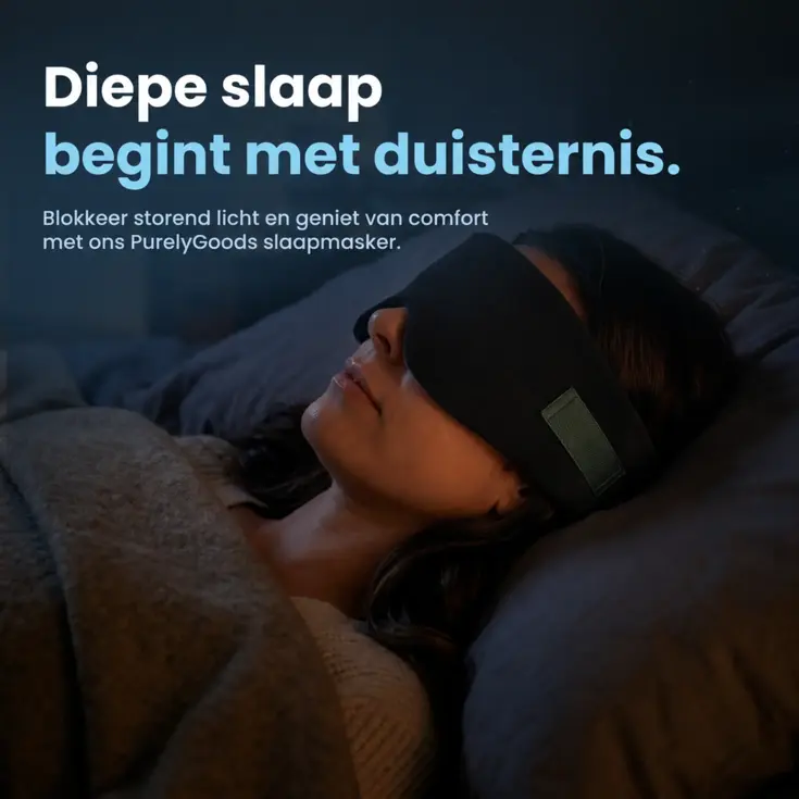 Katoenen Slaapmasker - Verduisterend - Verstelbaar