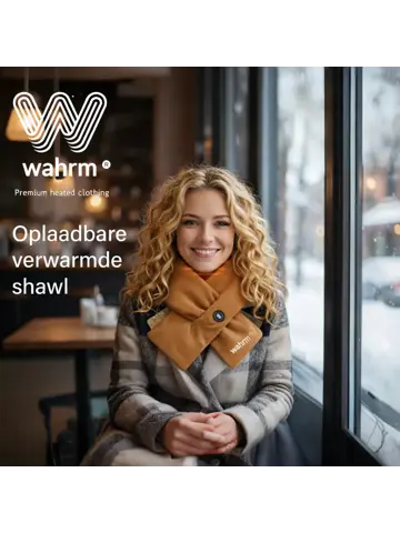 Oplaadbare verwarmende shawl - drie standen