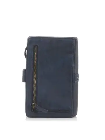 Sanne - Portemonnee - Leer - Overslag - Studs