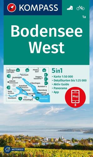 Wandelkaart WK1a Bodensee West
