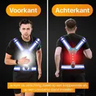 R2B Hardloopvest oplaadbaar - Blauw