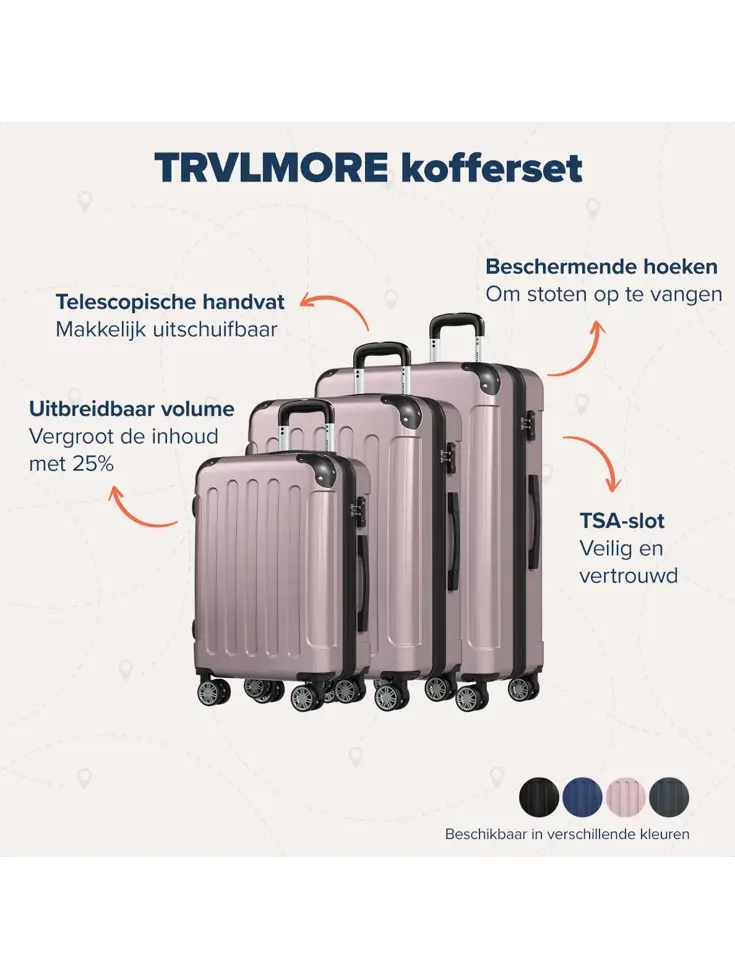 Kofferset – 3 Delig – 45L