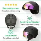 GO-OFF SPEED skihelm - matzwart maat L