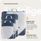 Compressie Packing Cubes – 6 stuks – N Blauw