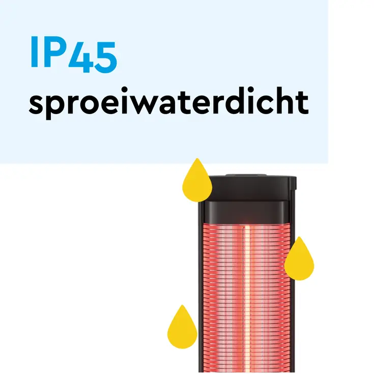 Staande terrasverwarmer infrarood 2000W