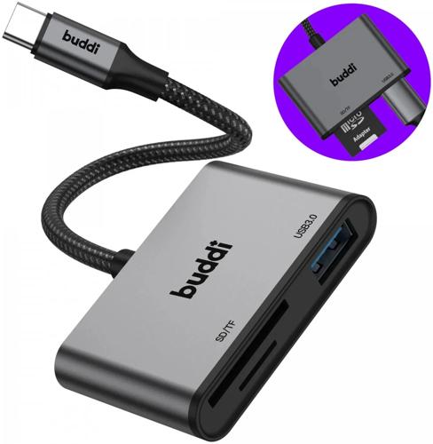 Ease USB-C SD Kaart Kaartlezer Grijs