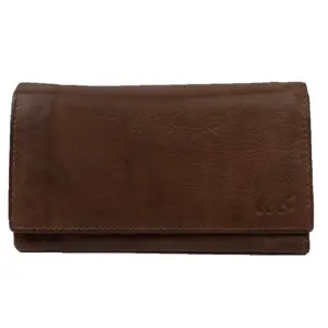 Sweety - XL portemonnee - Leer - Drukknoop