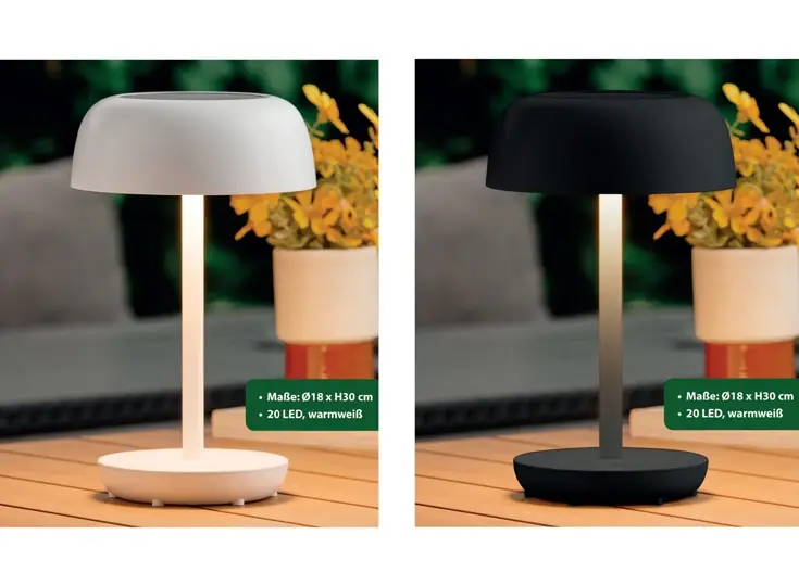 Solar Tafellamp - Ø18 x 29 cm