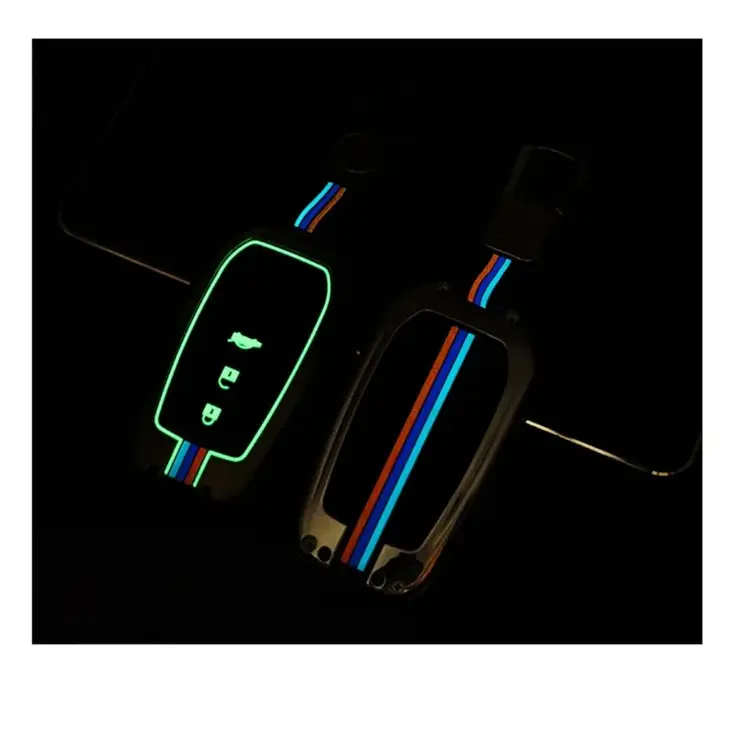 Metalen Sleutelhoesje voor Toyota grijs A3