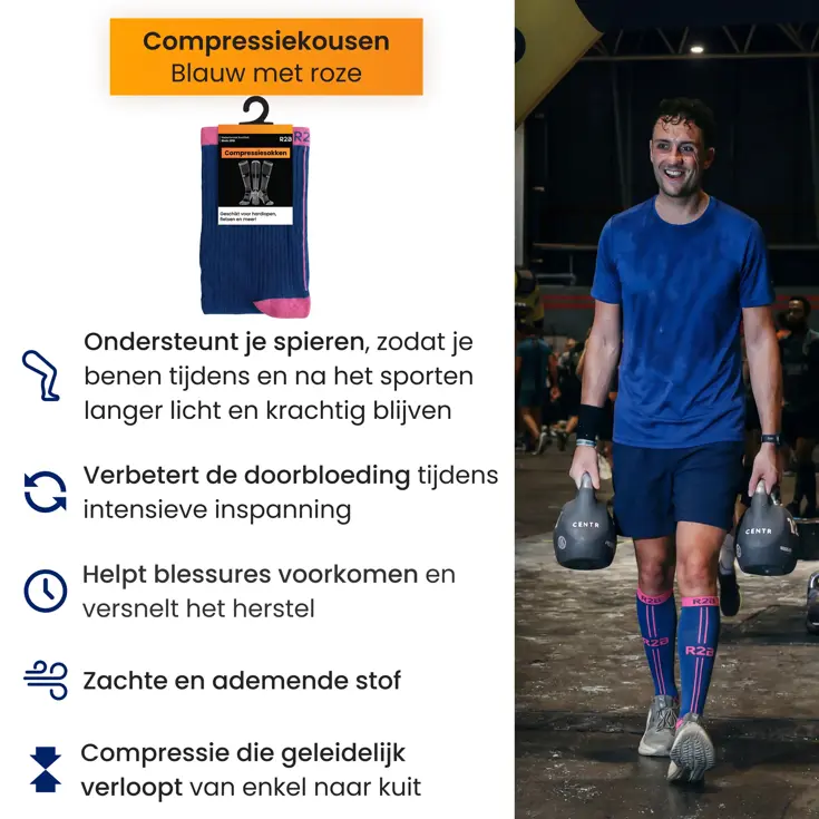 Sport Compressiekousen - Sokken Hardlopen