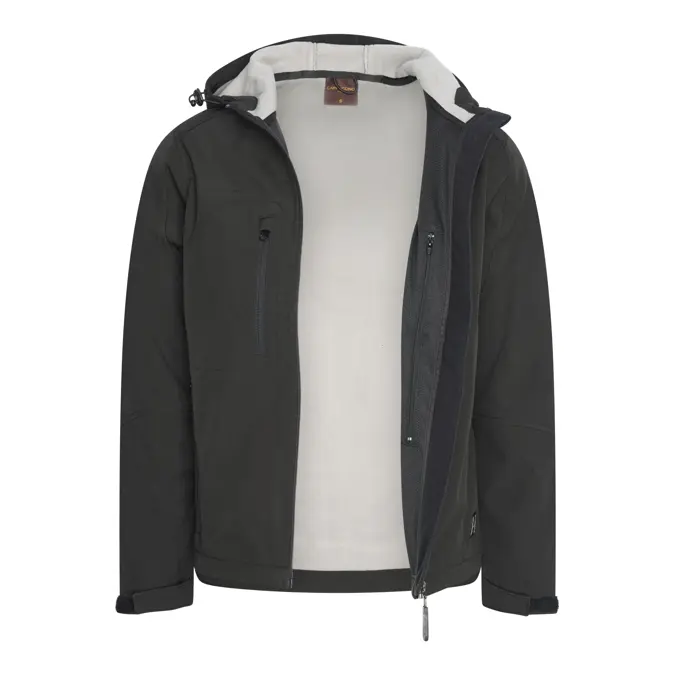 Heren Softshell Hooded Jacket Cappuccino Italia