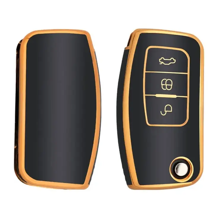 TPU Sleutelhoesje voor Ford goud G3
