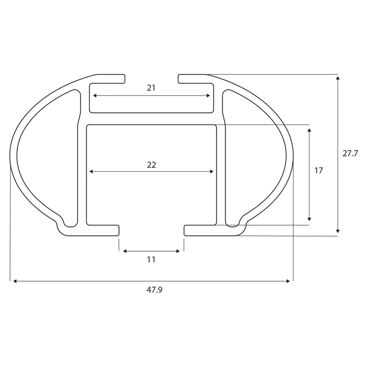 Menabo Tiger XL Zwart dragers 135cm
