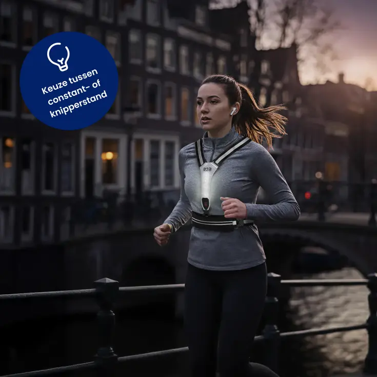 Hardloopvest met Opbergvak - Verlichting