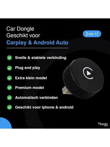 2-in-1 CarPlay & Android Auto Dongle