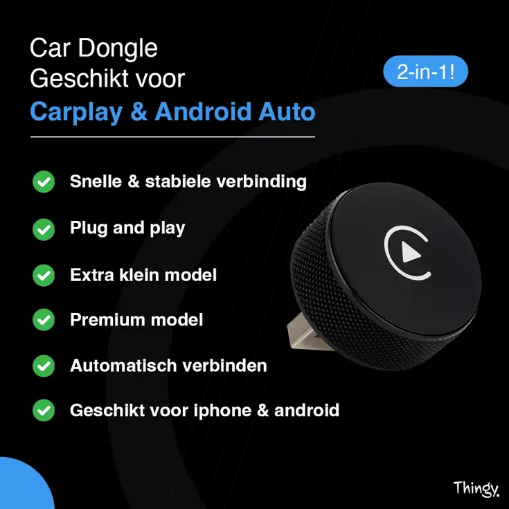 2-in-1 CarPlay & Android Auto Dongle