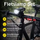 Dunlop Fietslamp Set Oplaadbaar -