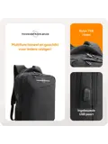 Rugzak met 17" laptopvak en antidiefstal vak