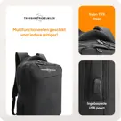 Rugzak met 17" laptopvak en antidiefstal vak