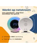 Wekker FM-radio Wakeuplight Snoozefunctie