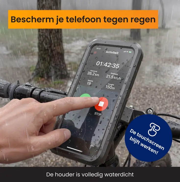 Telefoonhouder Fiets met Powerbank 5000 mAh