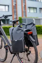 New Looxs fietstas Nyborg dark grey/black 34L