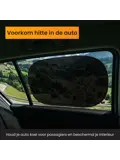 Zonnescherm Auto Zijruit - Set van 2