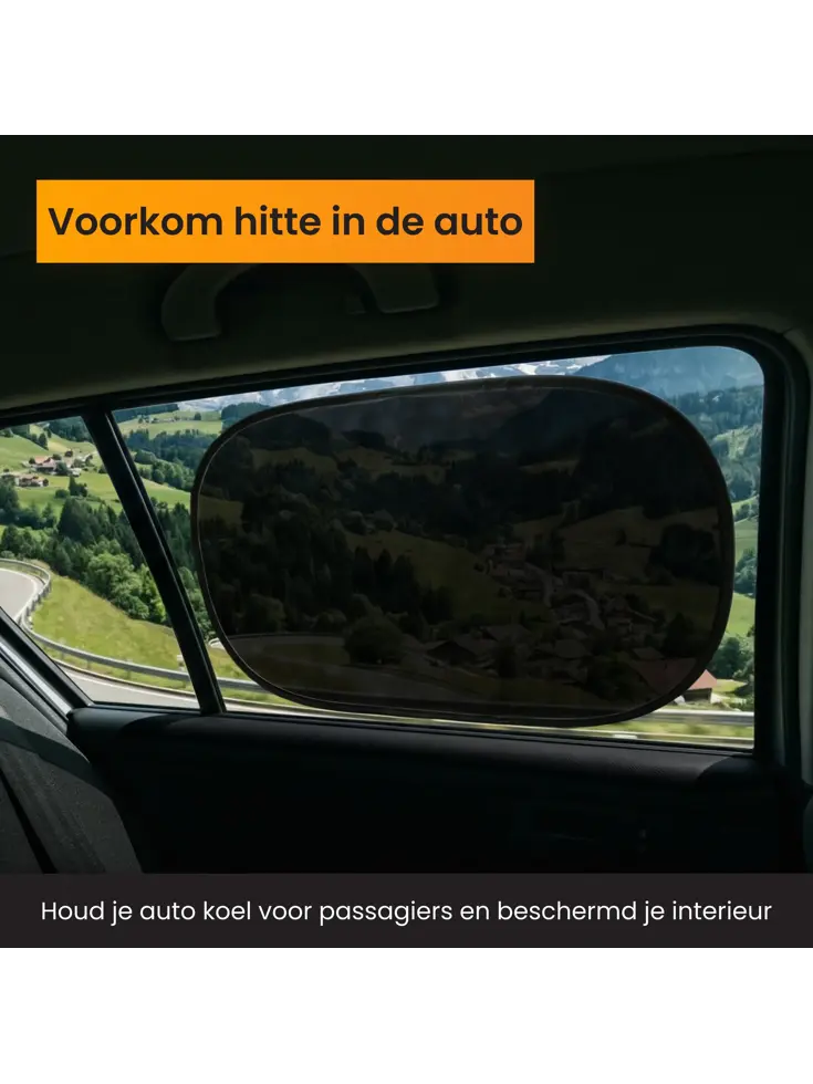 Zonnescherm Auto Zijruit - Set van 2
