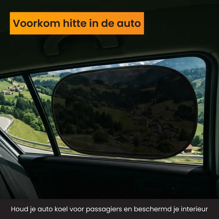 Zonnescherm Auto Zijruit - Set van 2