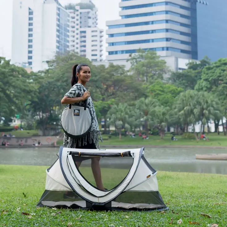 Peuter luxe campingbedje - Zelfopblaasbare matras